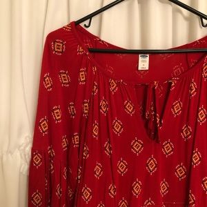 3 FOR 20 Old Navy Red Flared Maternity Blouse